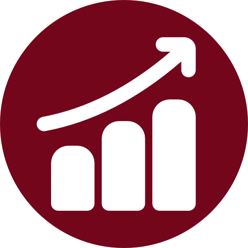 Ícone dashboard com métricas em tempo real do restaurante