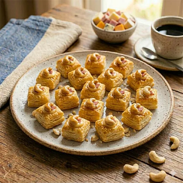 Mini Travesseiro Presunto e Queijo